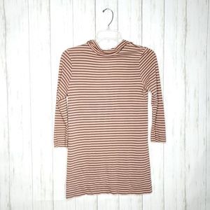 Demylee New York Mockneck Striped 3/4 Sleeve Top M